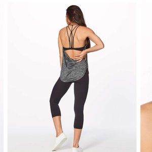LULULEMON Raise The Barre Tank Heathered Black 10